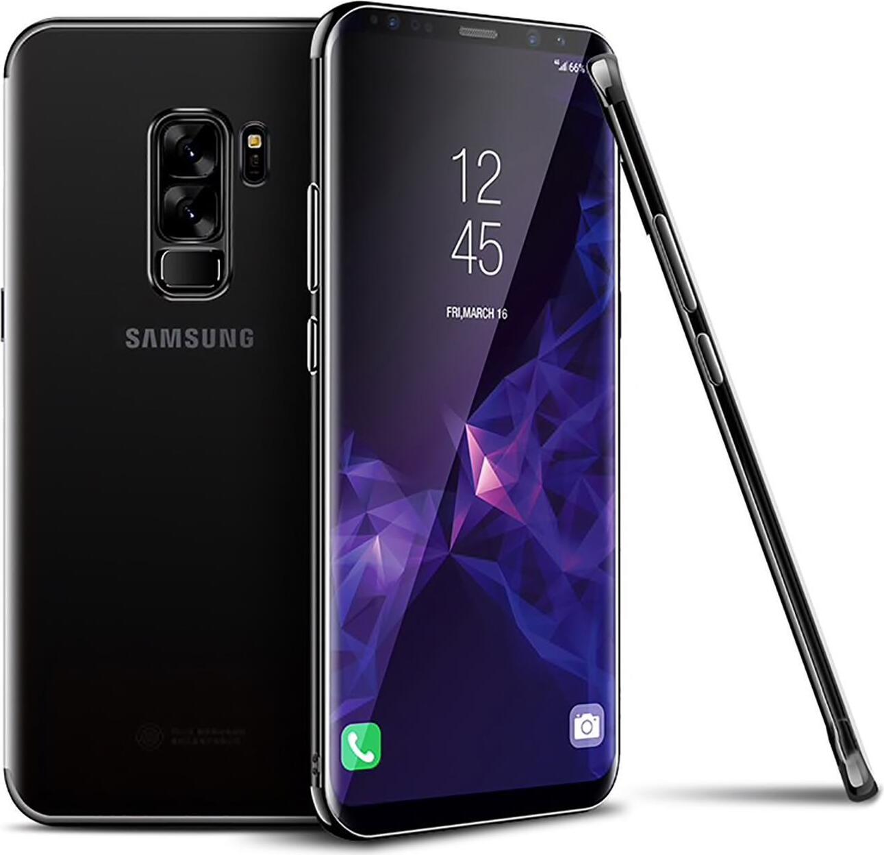 Etui TPU do Samsung Galaxy S9 Plus Silikonowe przezroczyste etui na telefon z kolorowym brandingiem