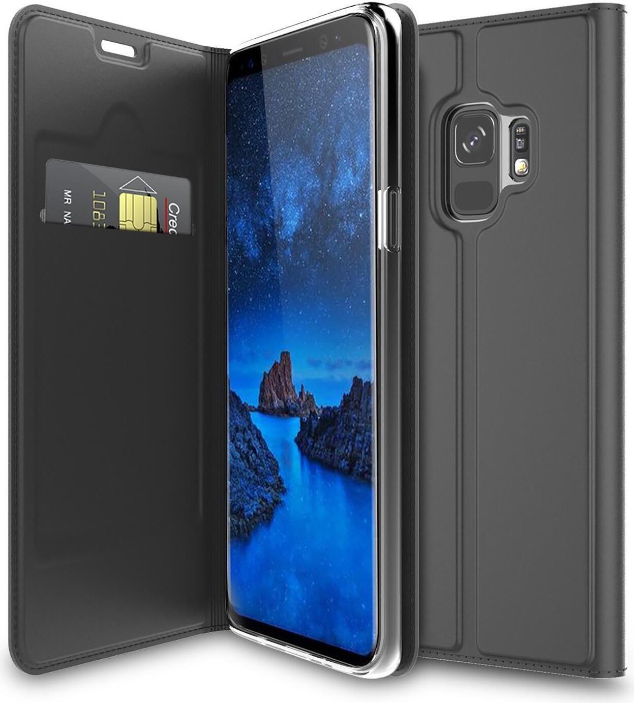 Pokrowiec na telefon komórkowy Samsung Galaxy S9 Book Etui ochronne Slim Flip Cover Case