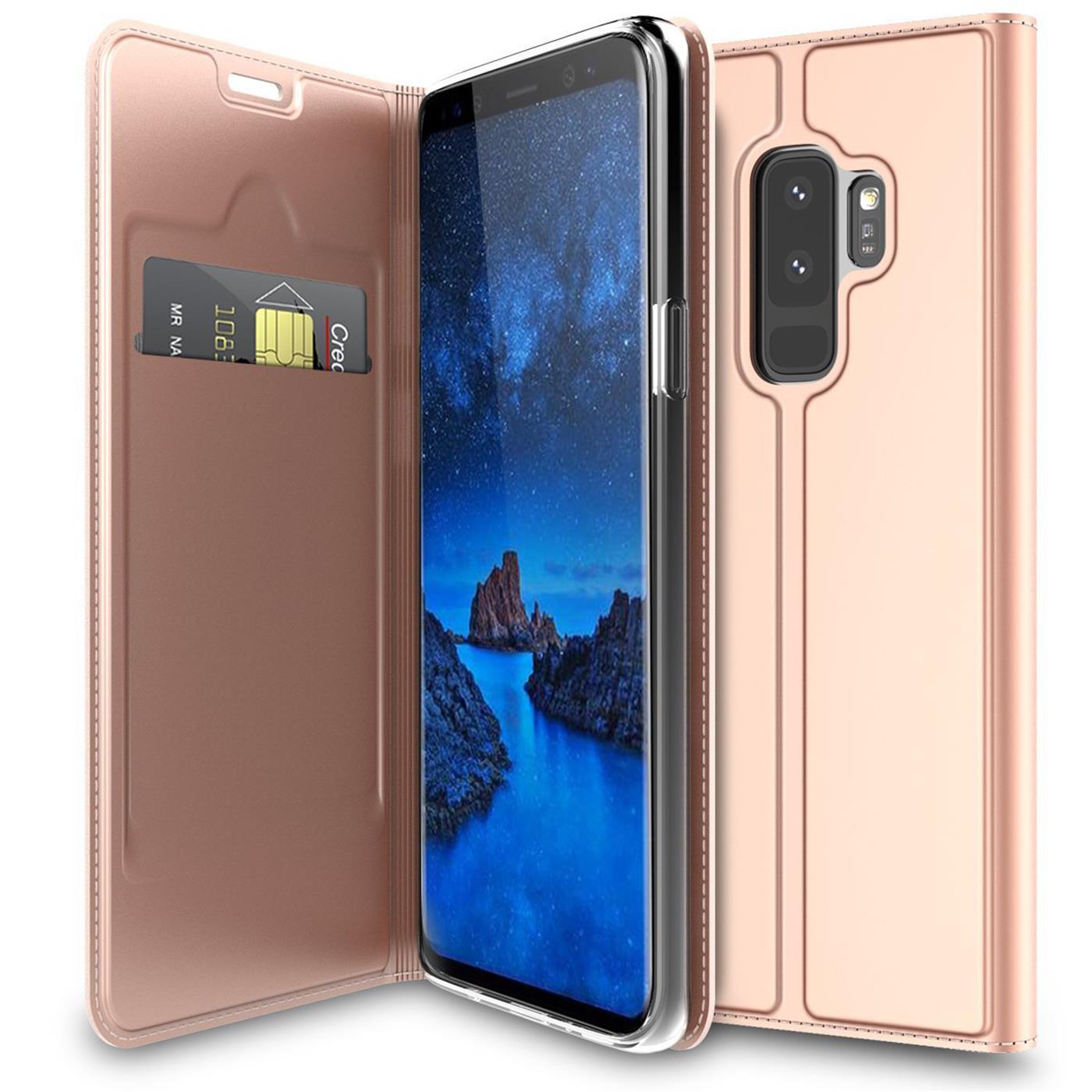Pokrowiec na telefon komórkowy Samsung Galaxy S9 Plus Book Etui ochronne Slim Flip Cover Case