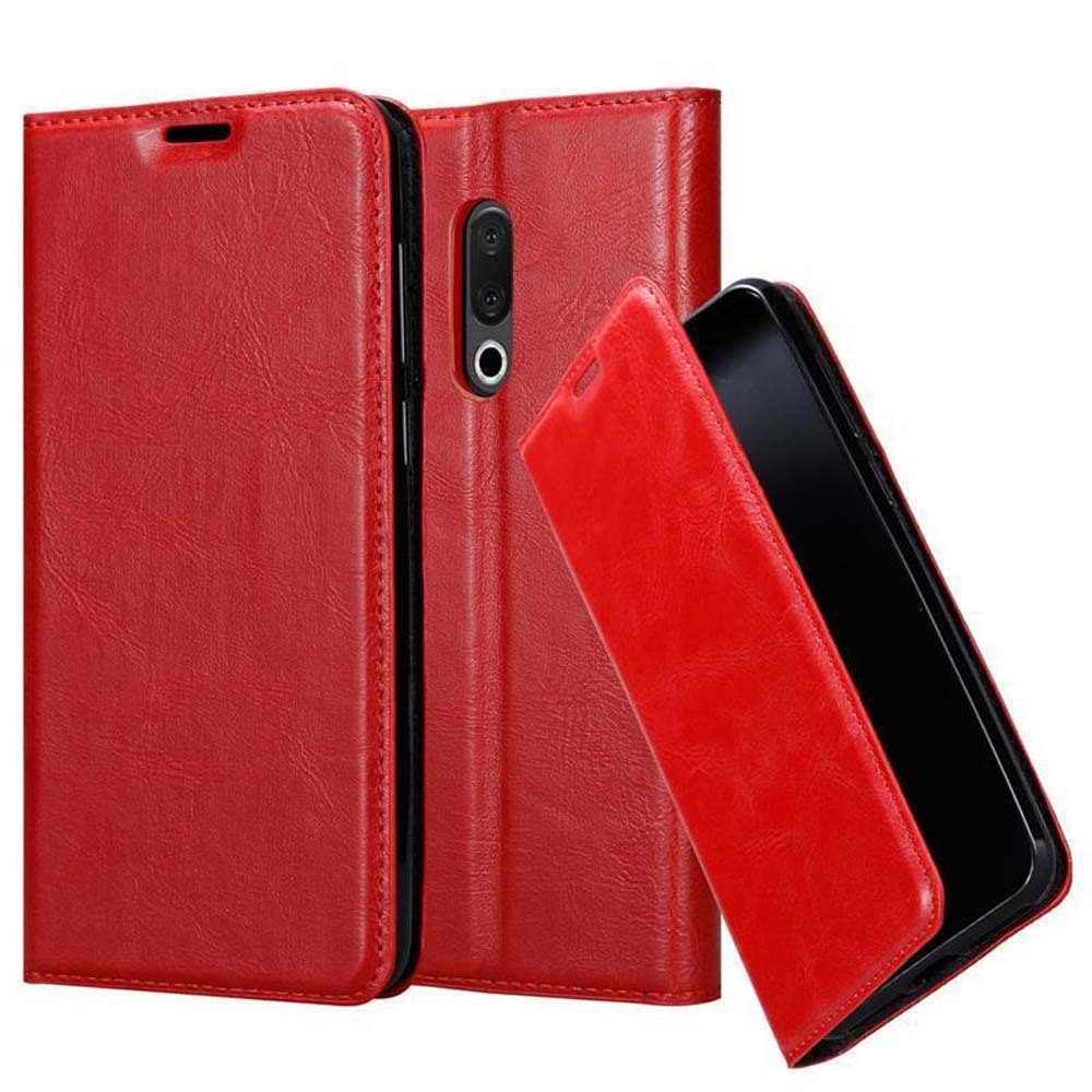 Etui Cadorabo na telefon komórkowy MEIZU 15 w kolorze APPLE RED z magnetycznym zamknięciem, funkcją podstawki i miejscem na kartę Etui Etui ochronne Etui z klapką w stylu książki