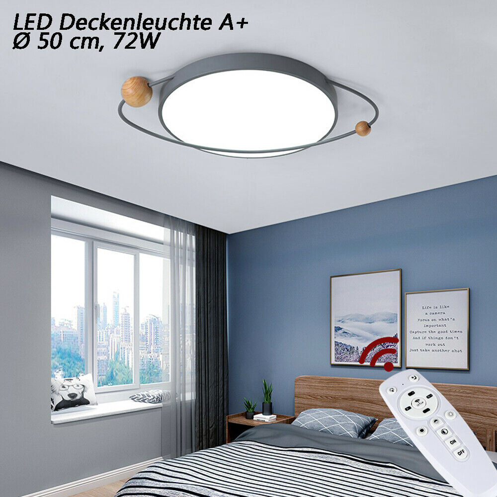 NOWOŚĆ XQ-302 Szaro-zielona lampa sufitowa LED z pilotem Regulacja barwy/jasności światła Akrylowy klosz Szaro-zielona malowana metalowa rama