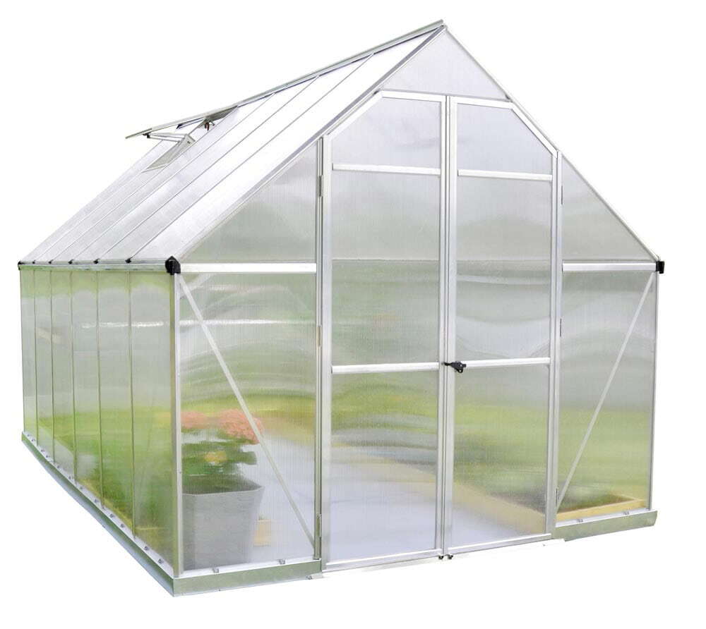 Palram - Szklarnia aluminiowa Canopia Essence 812 Srebrny 366x243x231 cm