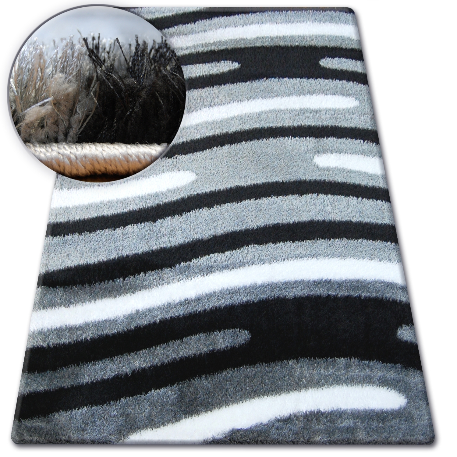 Dywan SHAGGY VERONA B057 grey szary 80x150 cm