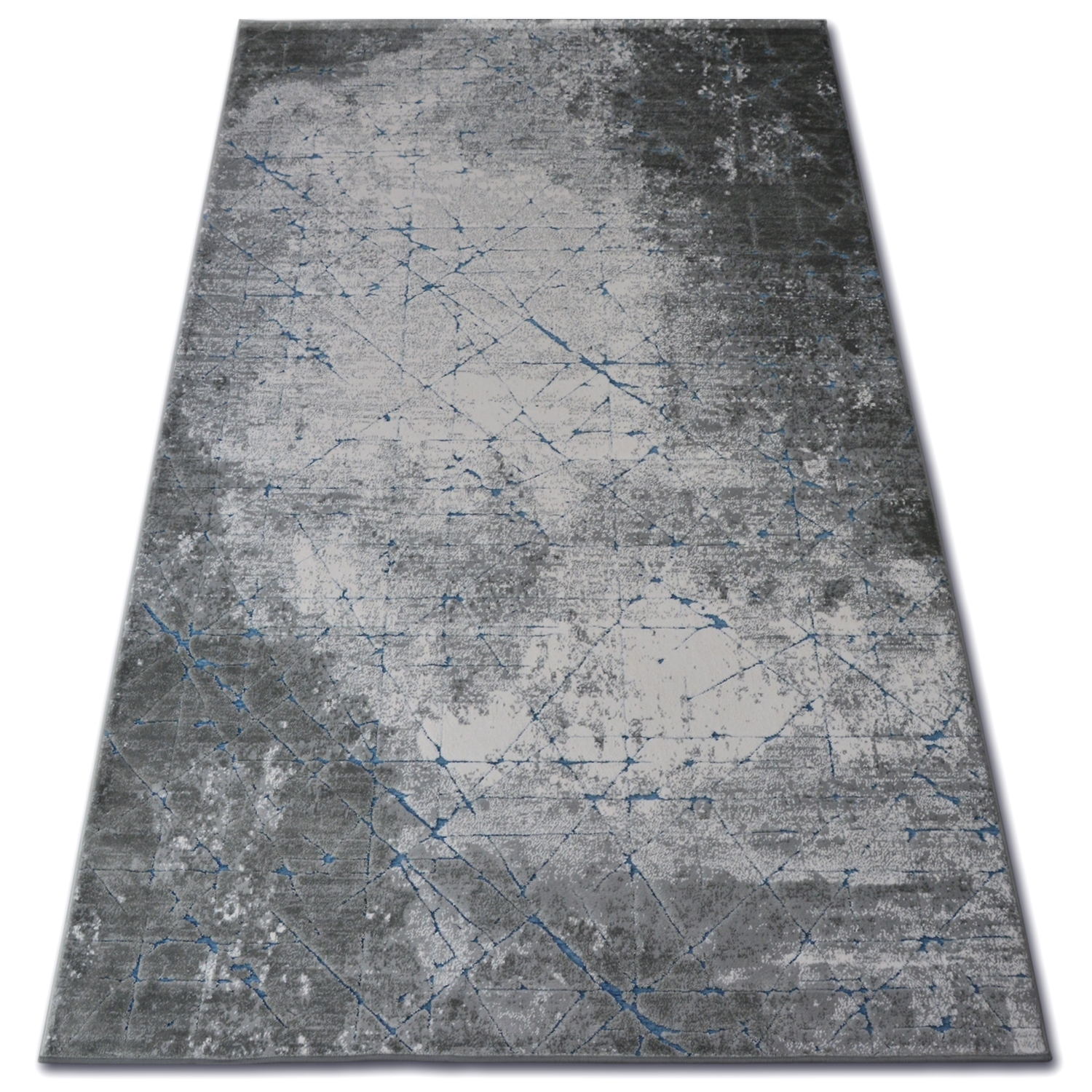 Dywan AKRYL YAZZ 6076 BETON niebieski / szary 200x290 cm