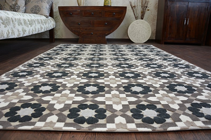 Dywan LISBOA 27206/875 Kwiaty Brąz brązowy 120x170 cm