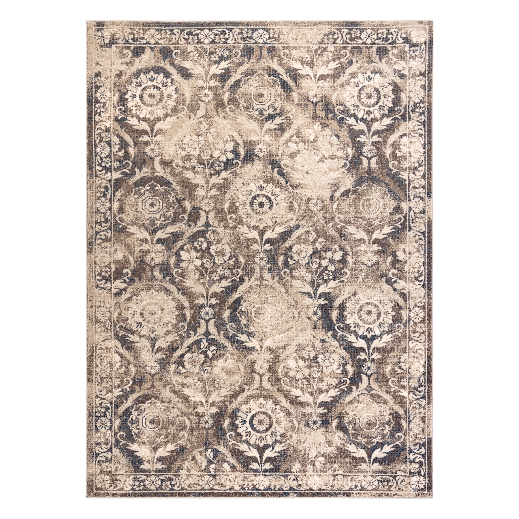 Dywan NAIN Ornament vintage 7601/50977 beż / granat beżowy 240x340 cm