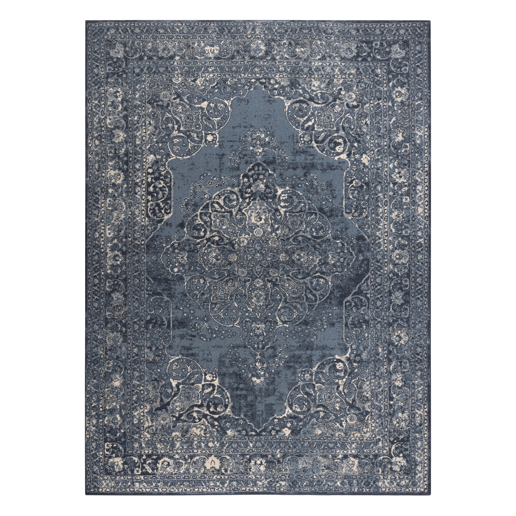 Dywan NAIN Rozeta vintage 7599/50911 granat / beż niebieski 200x300 cm