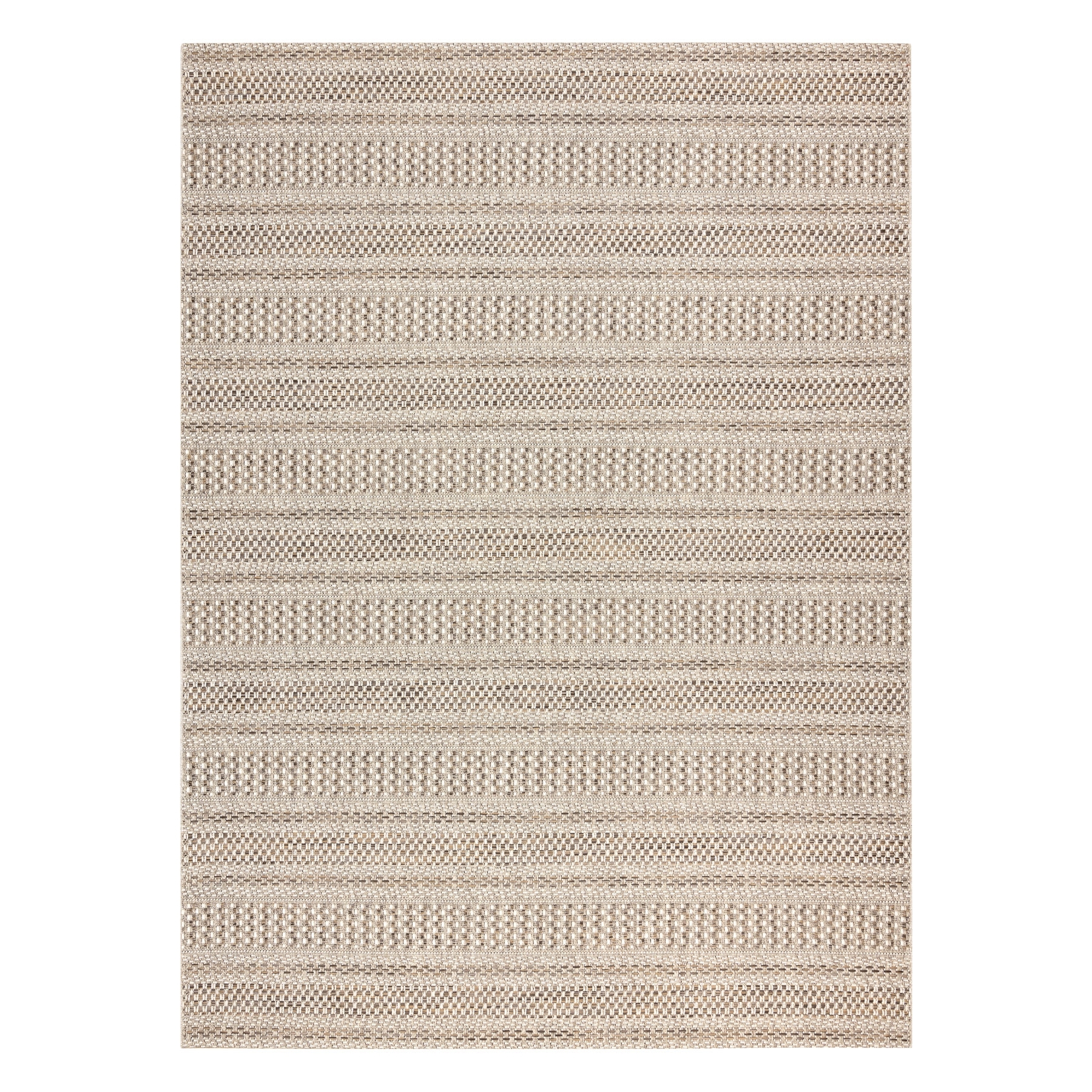 Dywan SZNURKOWY SIZAL BOHO 46209651 Pasy beż beżowy 160x230 cm