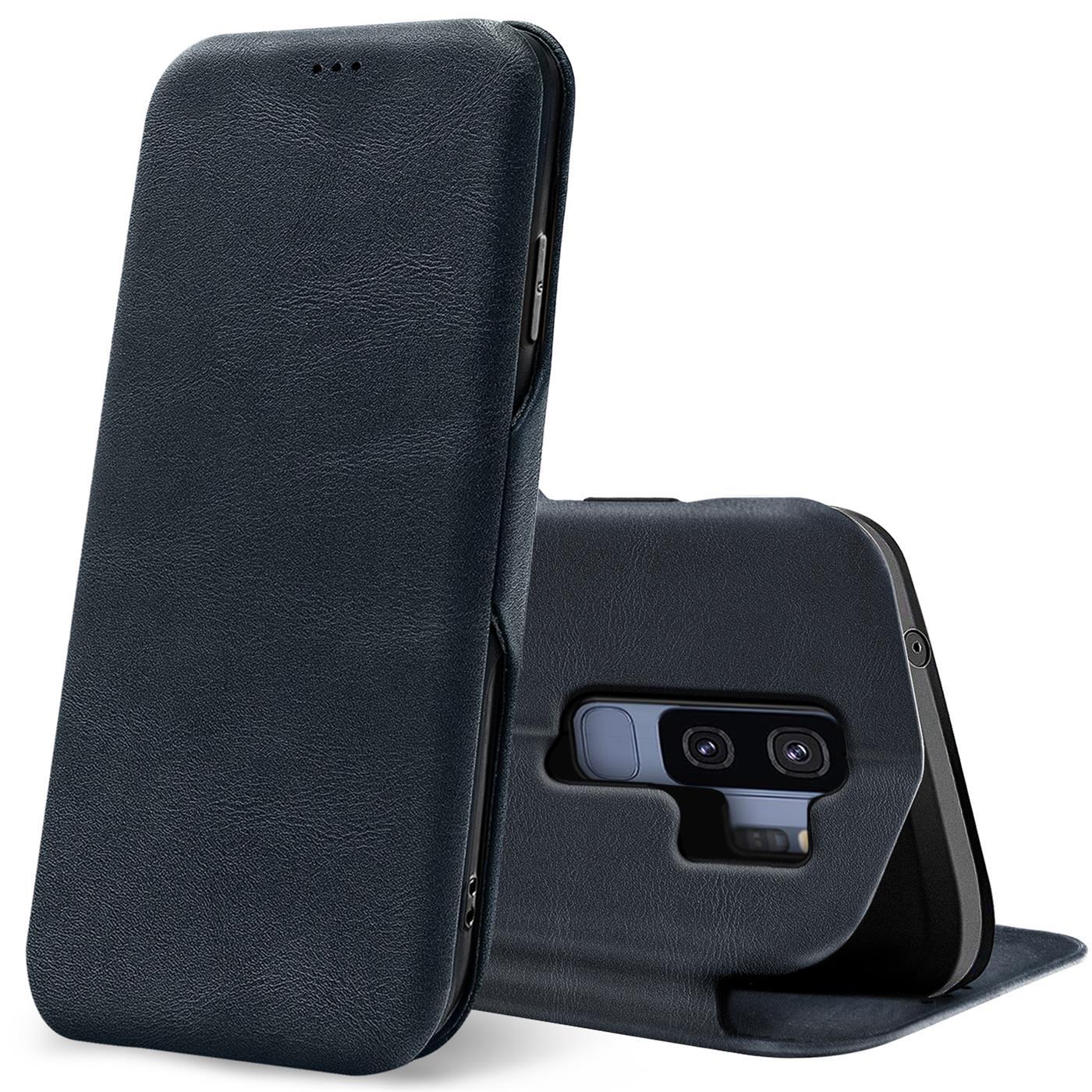 Etui z klapką do Samsung Galaxy S9 Plus Etui Book Cover na telefon komórkowy z miejscem na kartę Etui ochronne Premium