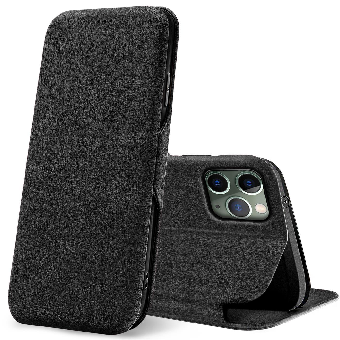Etui z klapką dla Apple iPhone 11 Pro Max Etui Book Cover Etui na telefon komórkowy z miejscem na kartę Etui ochronne Premium