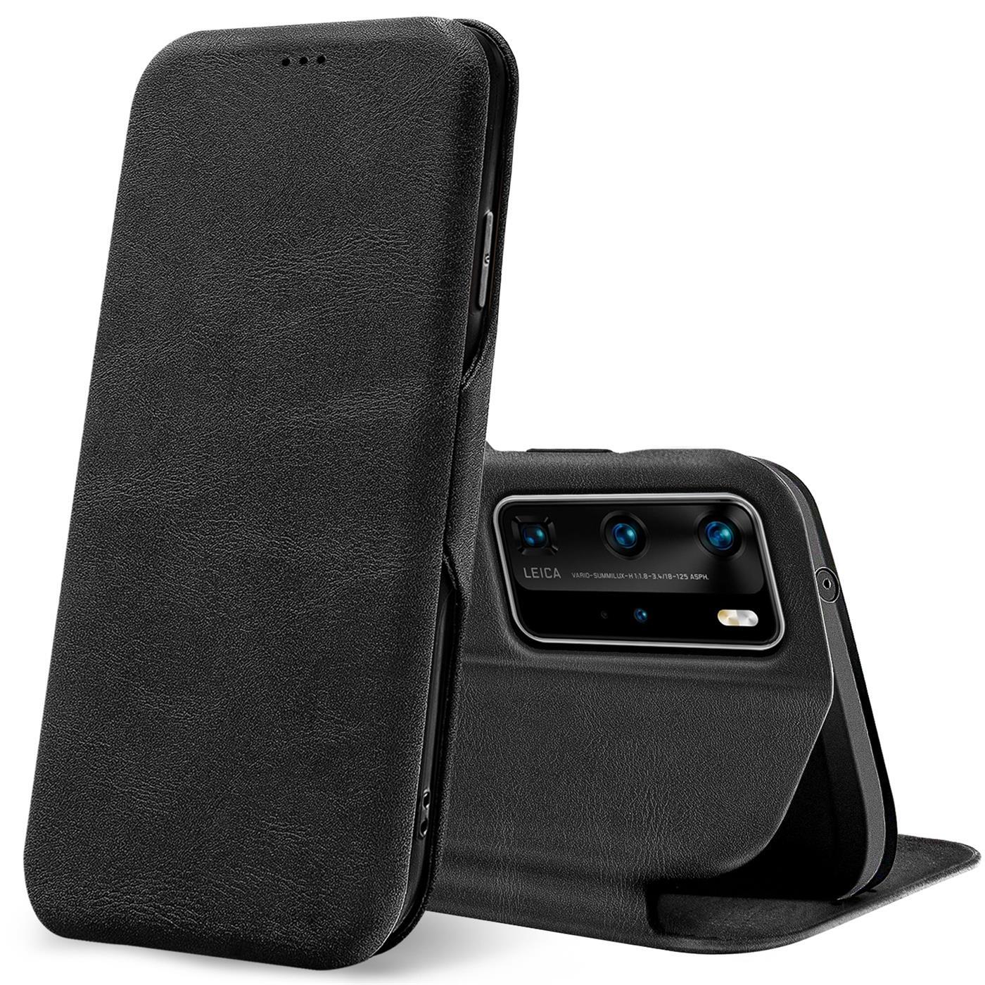 Etui z klapką dla Huawei P40 Pro Etui Book Cover Etui na telefon komórkowy z miejscem na kartę Etui ochronne Premium
