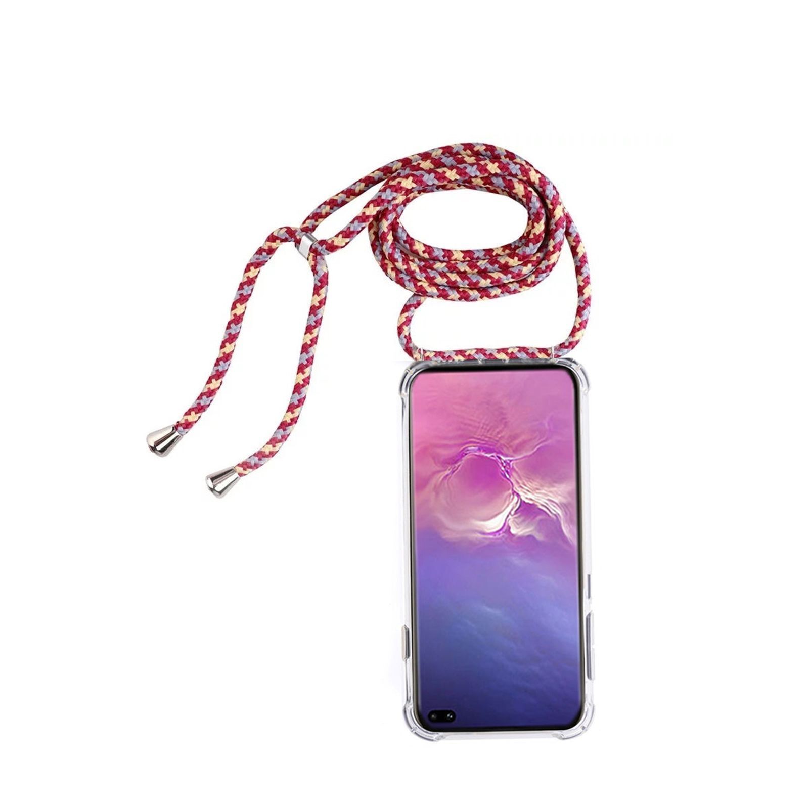 Etui ochronne z łańcuszkiem na telefon Samsung Galaxy S20 Ultra 6,9 cala o regulowanej długości Cienkie etui na telefon komórkowy wykonane z TPU Odporne na wstrząsy Dodatkowa ochrona Lekki
