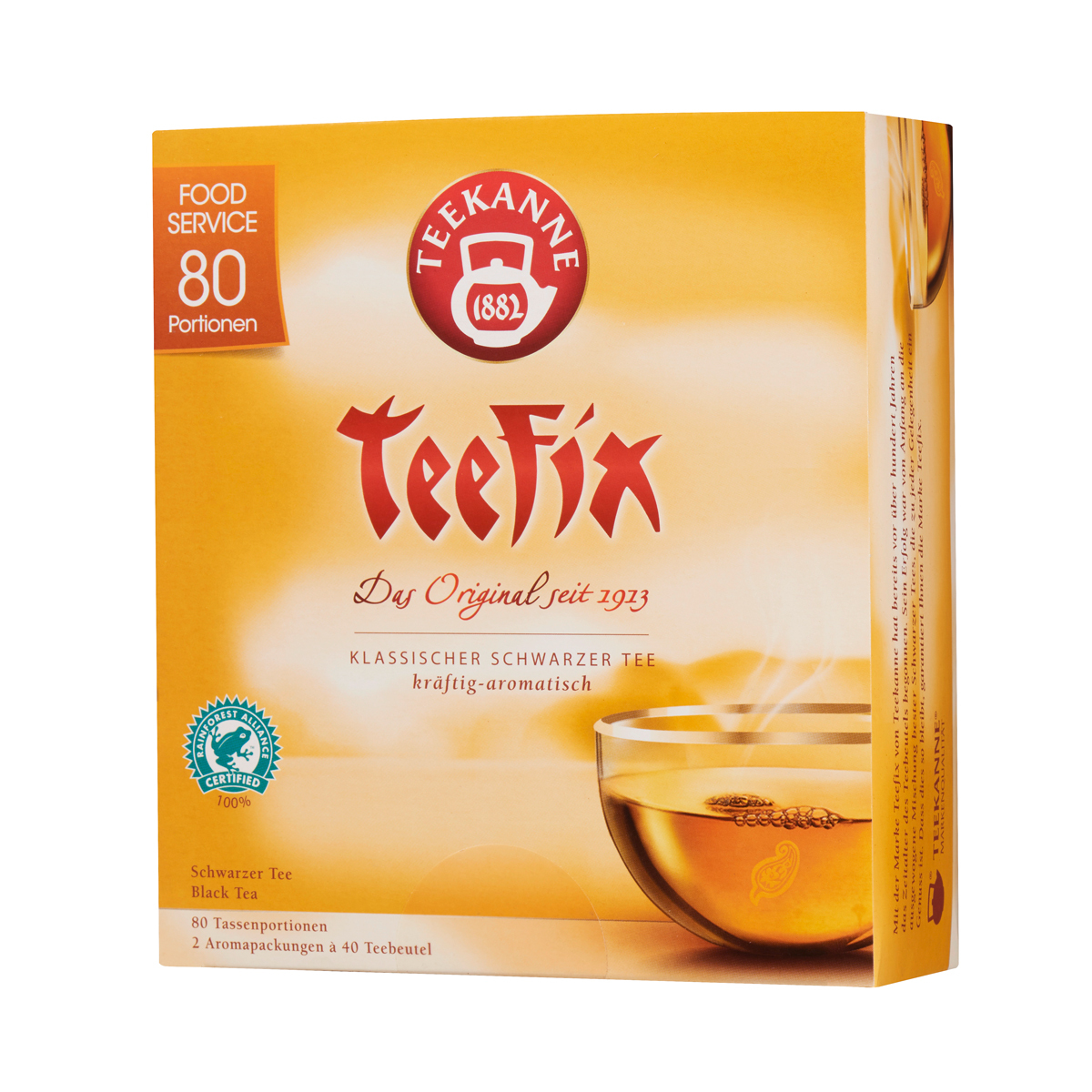 Teekanne Teefix Classic Herbata czarna mocna aromatyzowana 140g