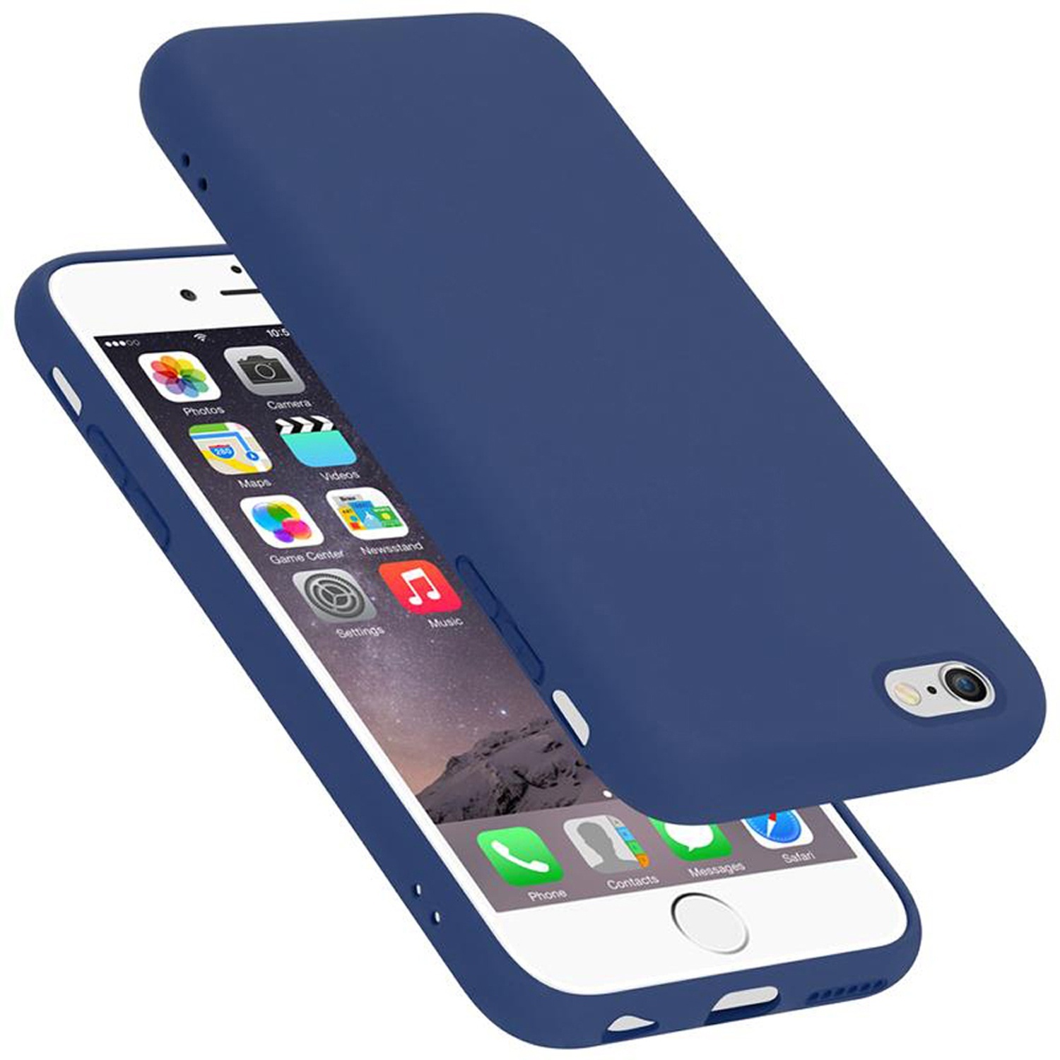 Etui ochronne Cadorabo do Apple iPhone 6 / 6S w kolorze niebieskim Etui na telefon komórkowy Pokrowiec TPU Etui