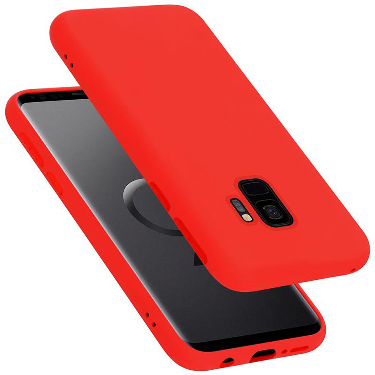 Etui ochronne Cadorabo do Samsung Galaxy S9 w kolorze czerwonym Etui na telefon komórkowy Pokrowiec TPU Etui