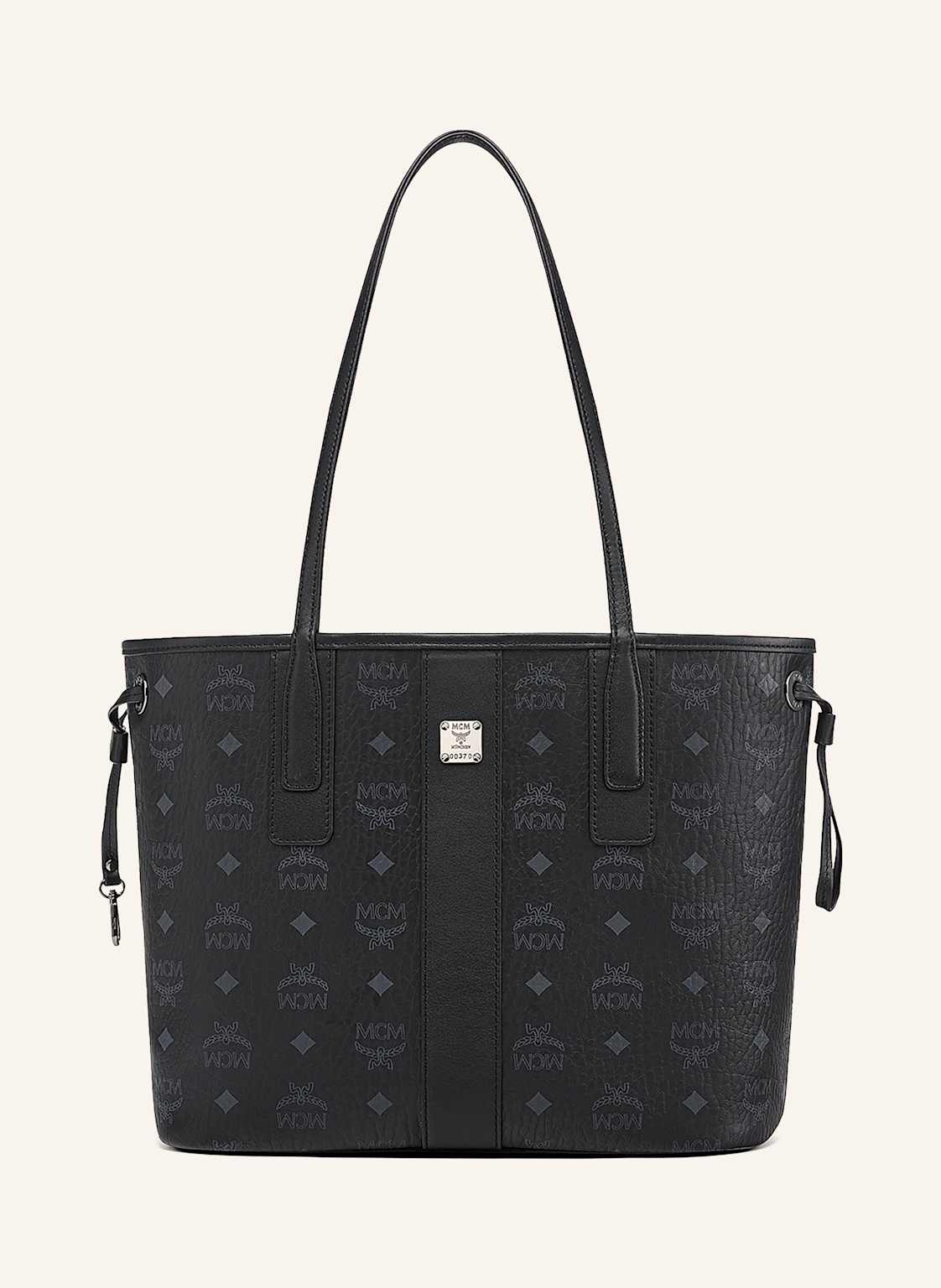Mcm Torba Shopper Liz Small Dwustronna Z Saszetką schwarz