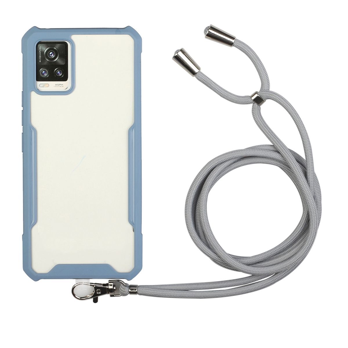 König Design Etui kompatybilne z Samsung Galaxy A72 5G Plastikowe etui na telefon komórkowy z łańcuszkiem - Etui na telefon komórkowy Niebieskie