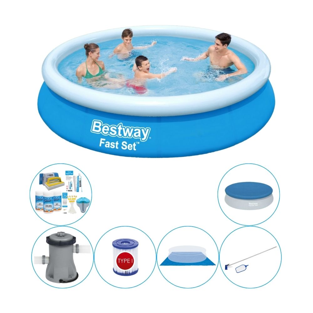 Akcesoria do basenu - Bestway Fast Set 366x76 cm okrągły