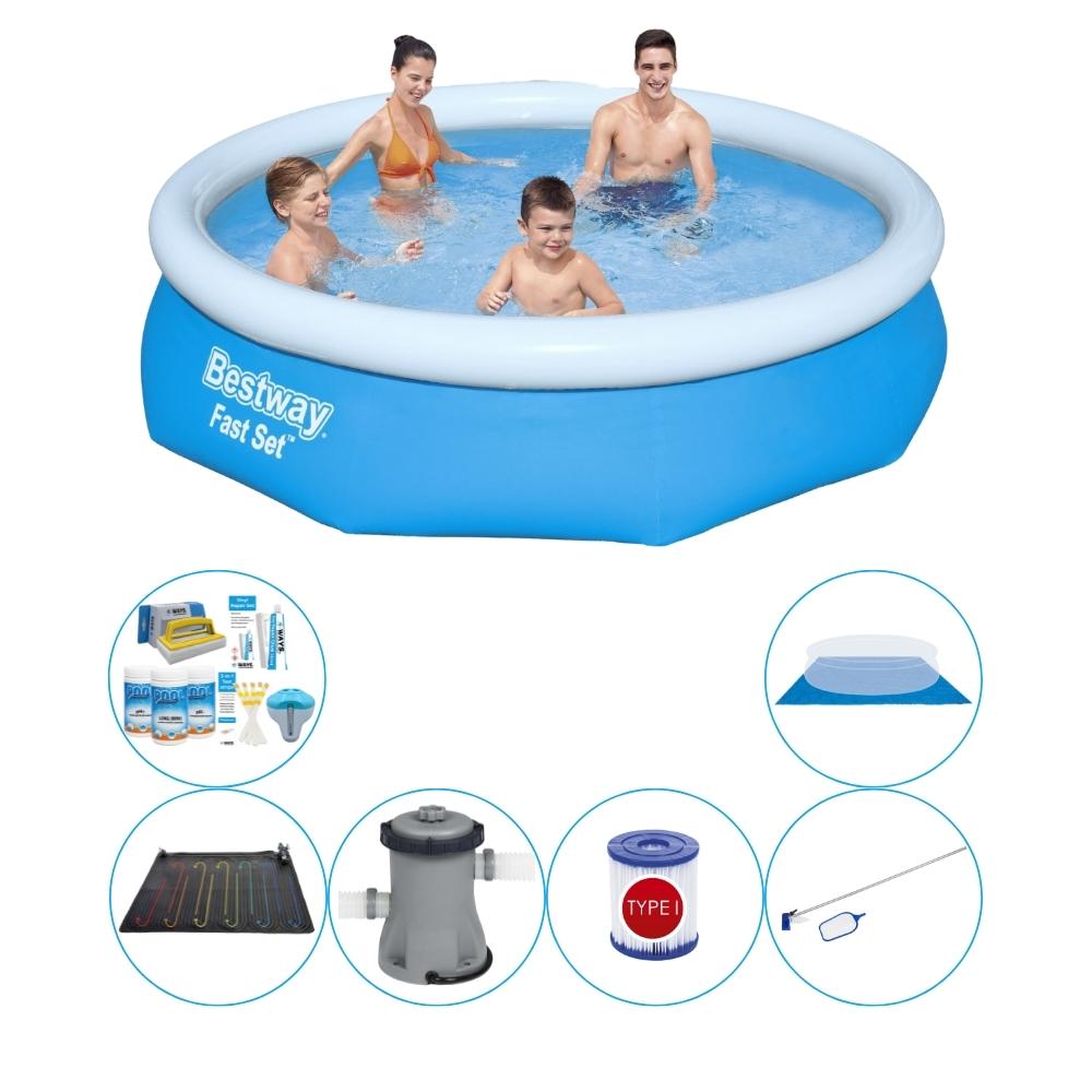 Bestway Fast Set 305x76 cm okrągły - 7-częściowy - zestaw basenowy