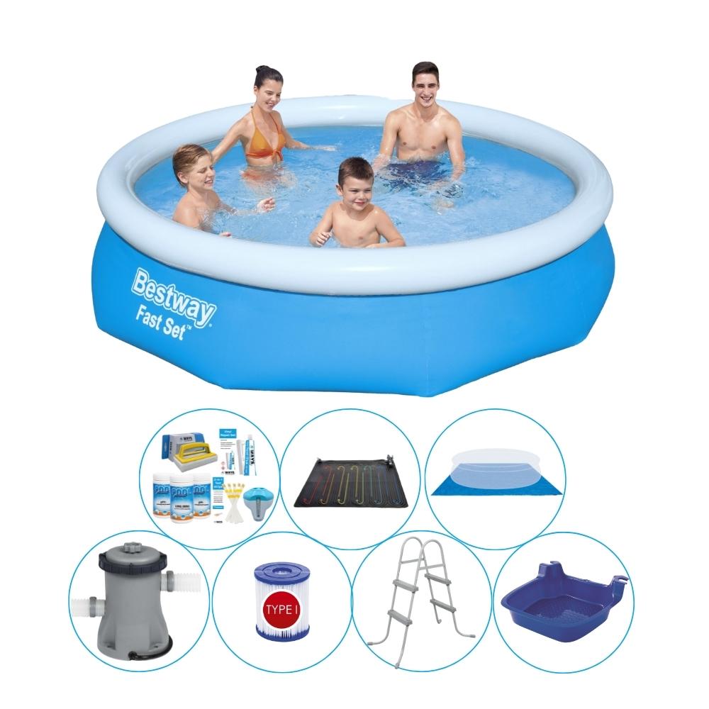 Bestway Fast Set 305x76 cm okrągły - 8 sztuk - Basen wraz z akcesoriami