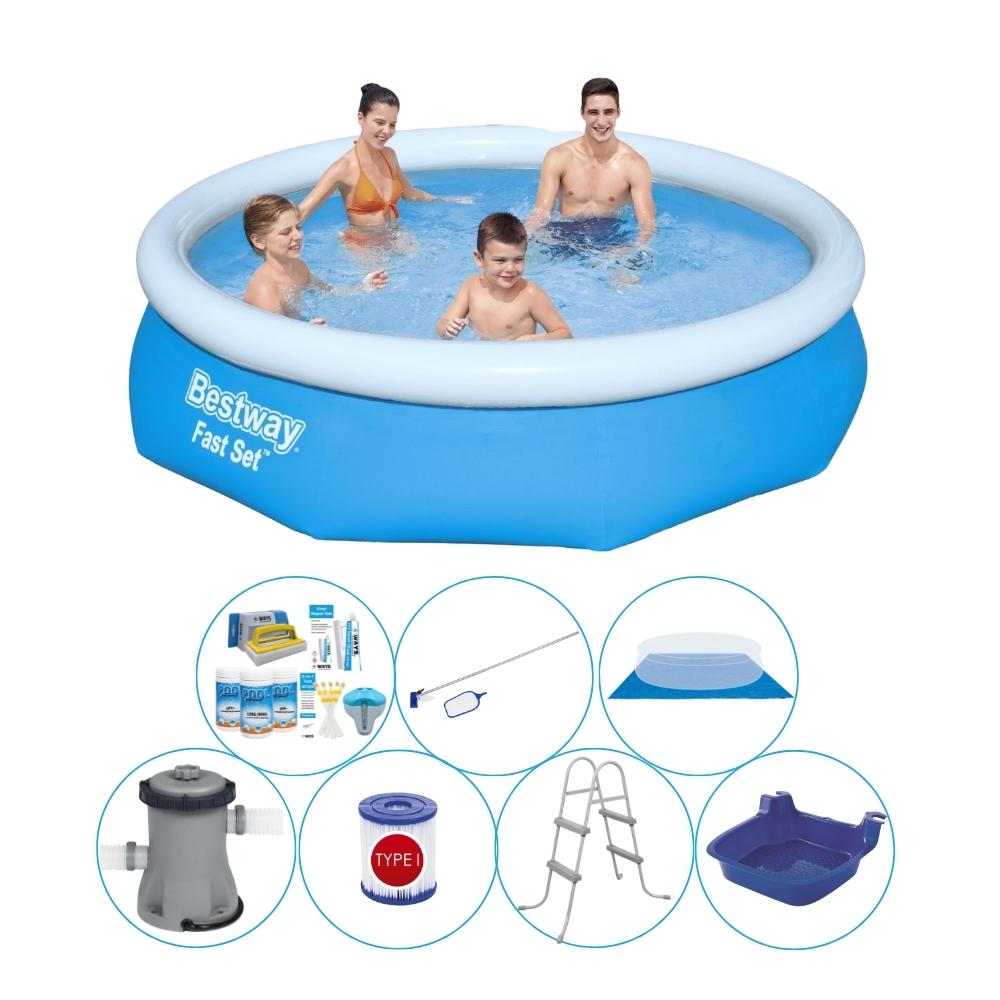 Bestway Fast Set 305x76 cm Rund - 8-teilig - Basen Super Oferta
