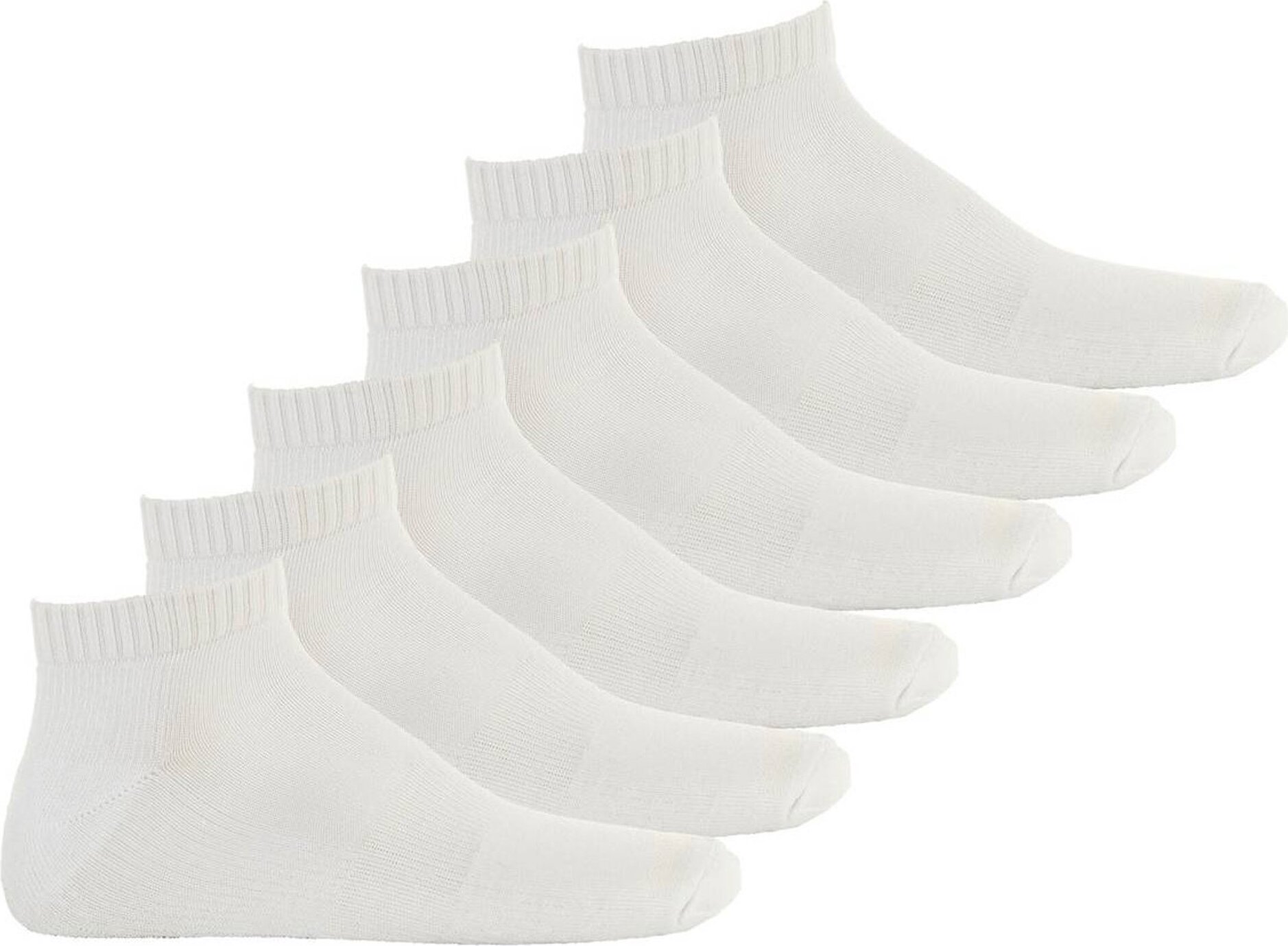 Skarpety męskie Converse 6-pack - ćwiartka, jednokolorowe, logo białe 39-46