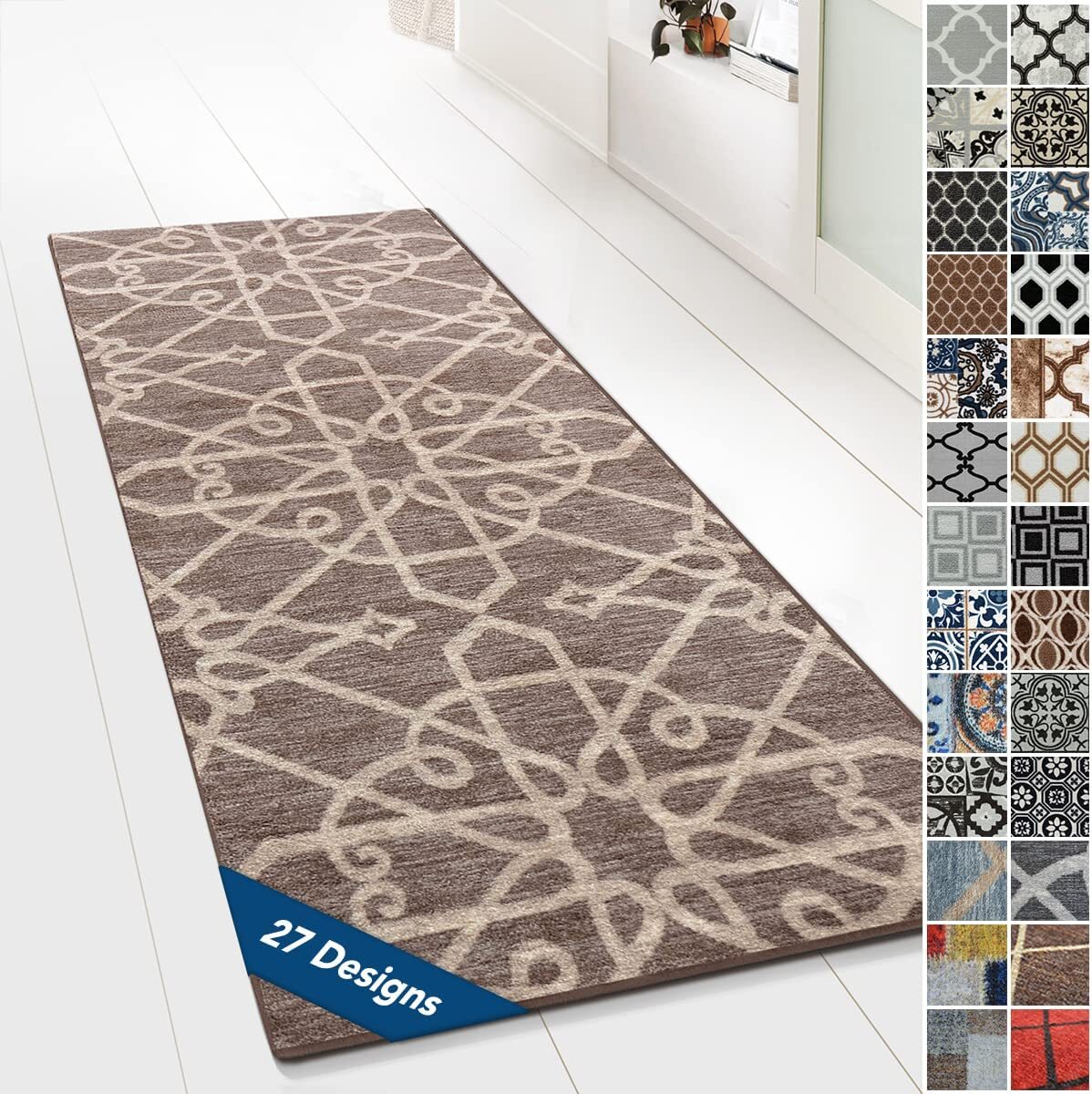 Dywan na wymiar Navelli Brown 80x200 cm