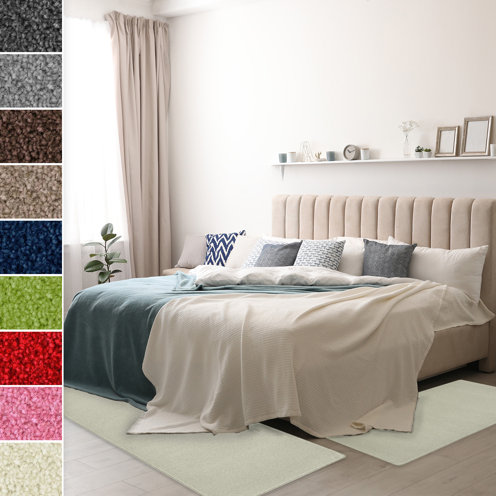 Obramowanie łóżka Dynasty kremowy 1 bieżnik 80x300 cm + 2 mostki 80x150 cm
