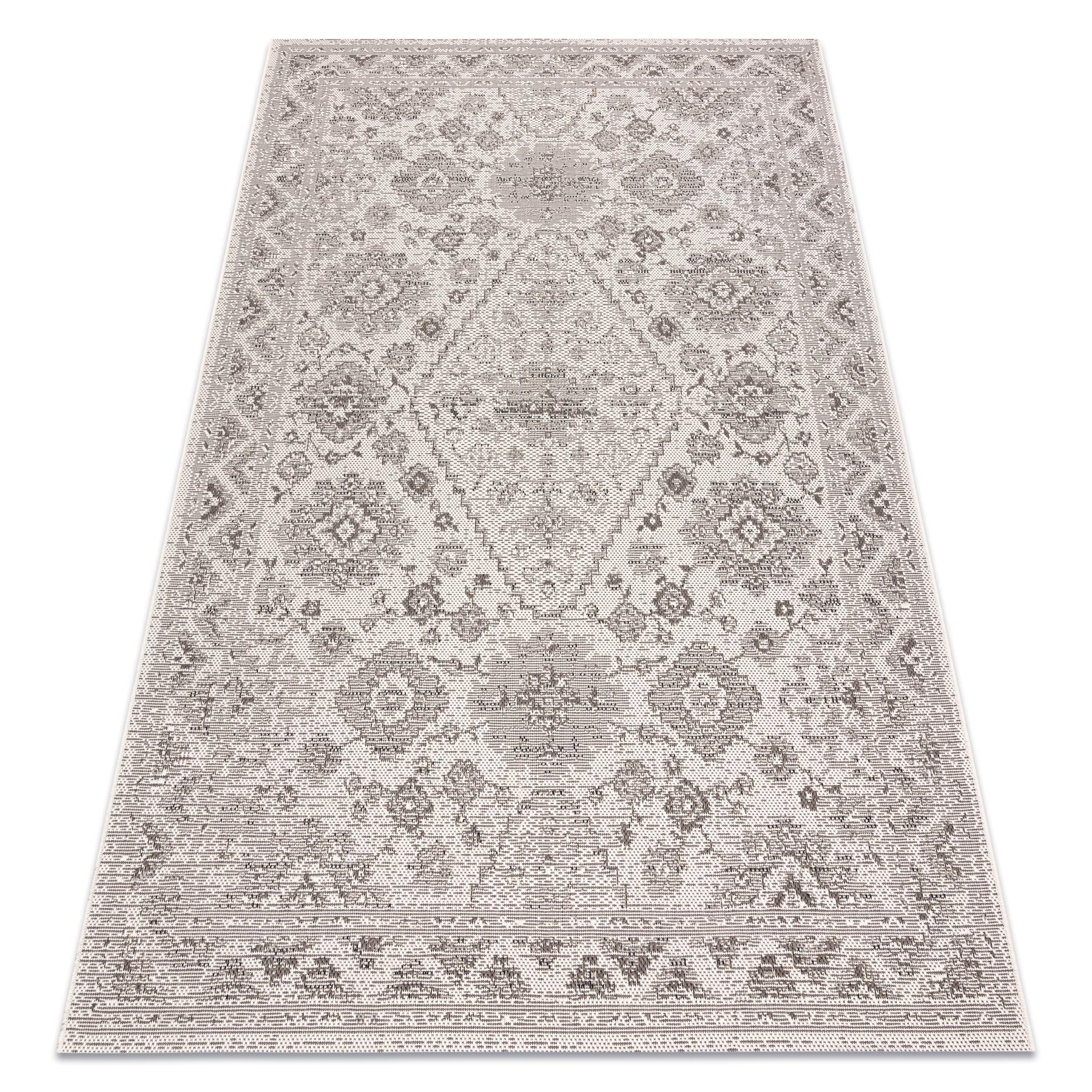 Dywan Sznurkowy SIZAL COLOR 19521260 Ornament, ramka beż beżowy 120x170 cm