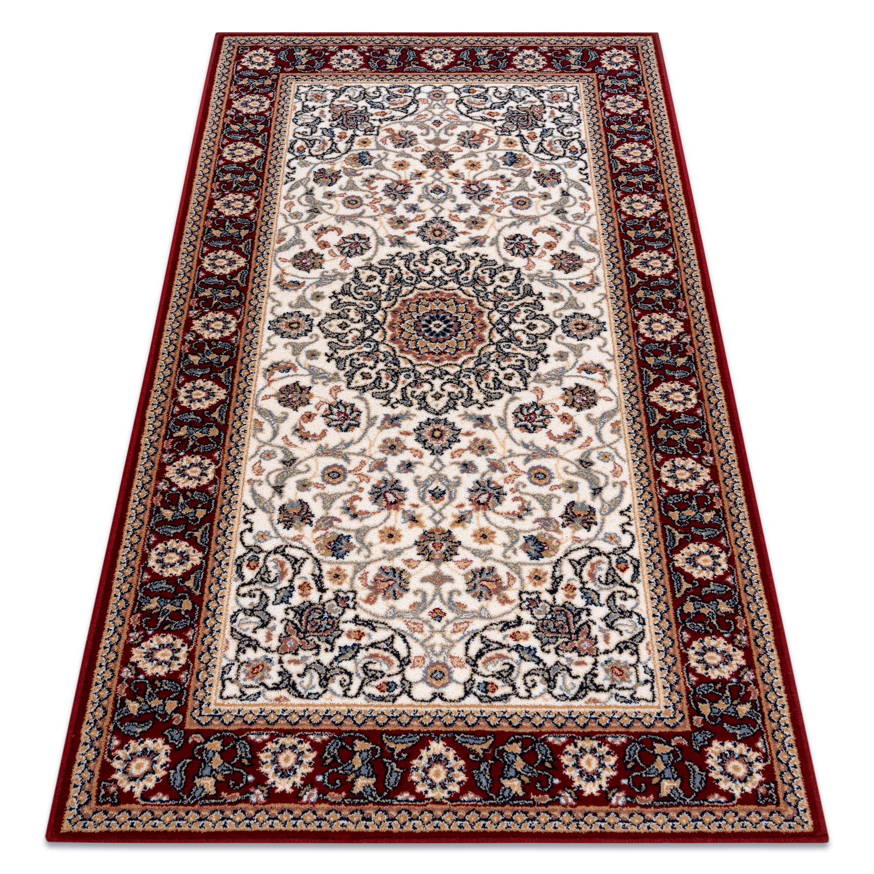 Dywan NAIN Ornament, ramka 6635/51036 beż / bordo wielokolorowy 120x170 cm