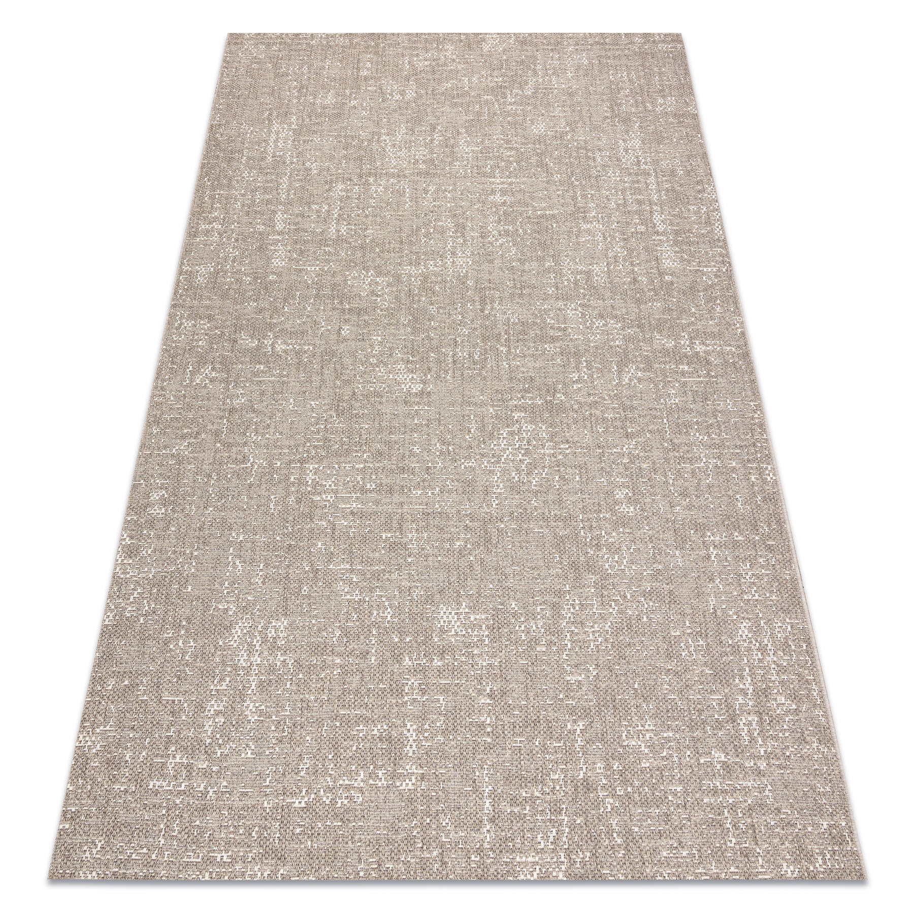 Dywan SZNURKOWY SIZAL BOHO 39495363 przecierany, vintage beż beżowy 160x230 cm