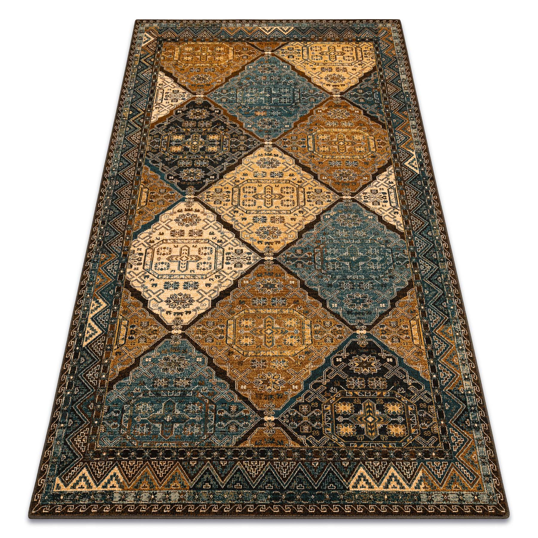 Dywan wełniany POLONIA Astoria orientalny, koniak beż beżowy 235x350 cm