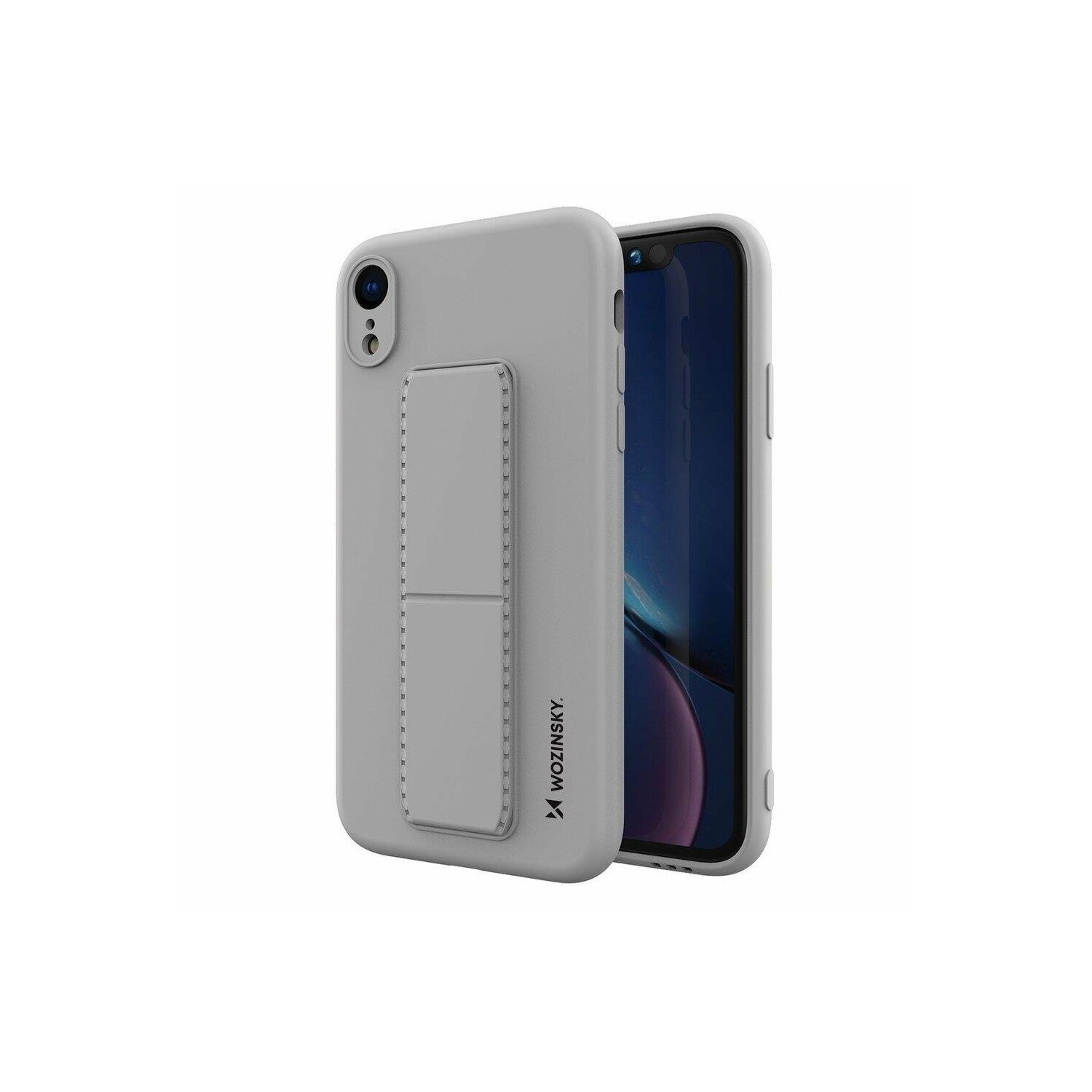 cofi1453® Etui z podpórką i dołączanym zderzakiem do telefonu Iphone 11 Pro Max Silikonowa twarda obudowa Akcesoria Etui ochronne ze zintegrowanymi magnesami Szary