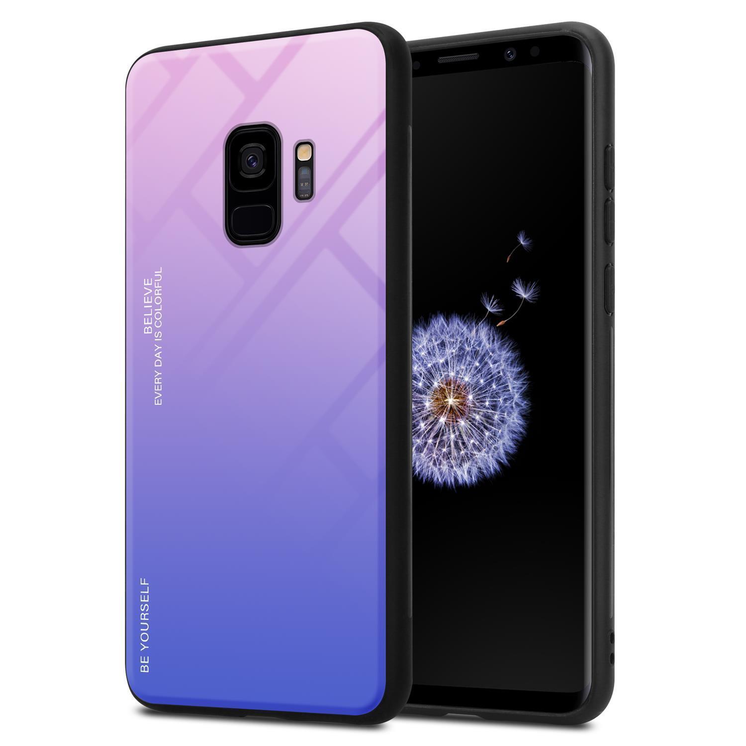 Etui Cadorabo do Samsung Galaxy S9 w kolorze czarnym etui na telefon komórkowy etui z TPU etui ze szkła hartowanego