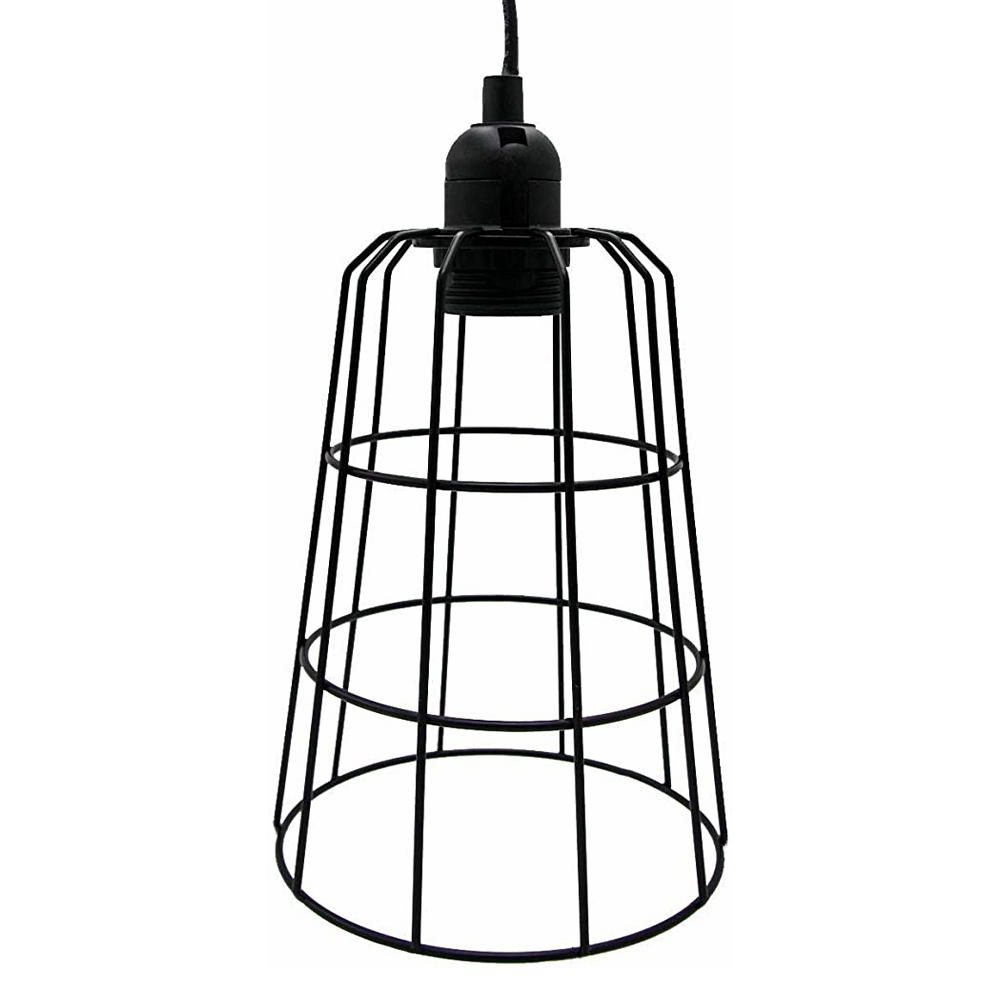 Mucola lampa wisząca metalowa lampa sufitowa żyrandol sufitowy 15x15x20 cm E14 Skandi Retor lampa industrialny design światła