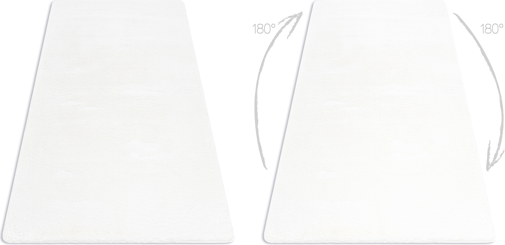 Dywan POSH Shaggy kość słoniowa gruby, pluszowy, antypoślizgowy, do prania beżowy 80x150 cm