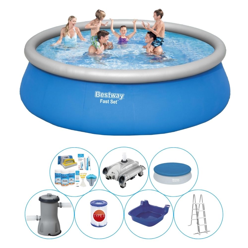 Basen Super Deal - Bestway Fast Set 457x122 cm Beef