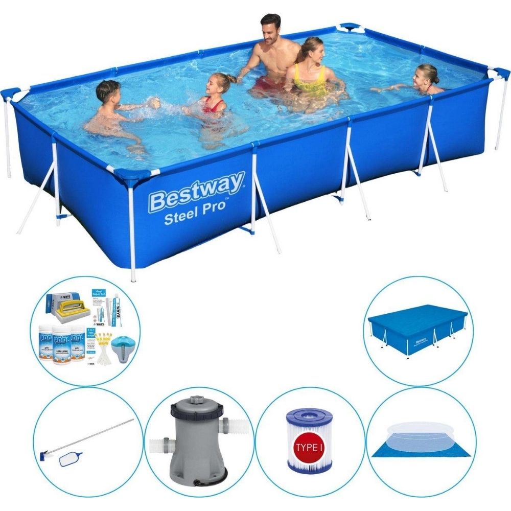 Basen Plus Akcesoria - Bestway Fast Set 400x211x81 cm Okrągły