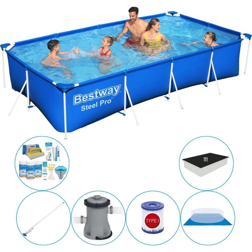 Super zestaw basenowy - Bestway Fast Set 400x211x81 cm Rund