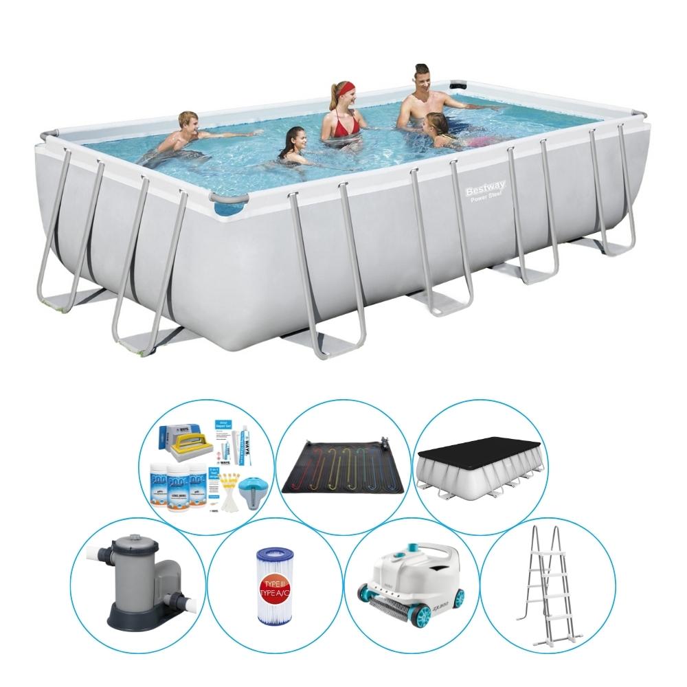 Basen Plus Akcesoria - Bestway Power Steel 549x274x122 cm Prostokątny