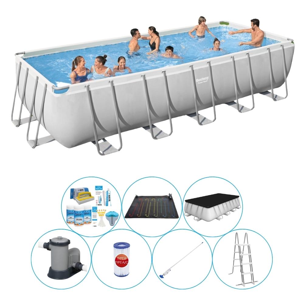 Zestaw basenowy - Bestway Power Steel 640x274x132 cm Prostokątny