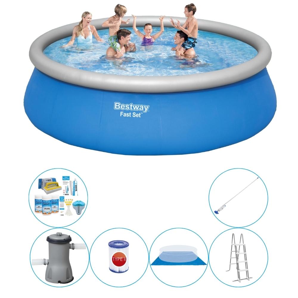 Basen Combi Deal - Bestway Fast Set Rund 457x122 cm