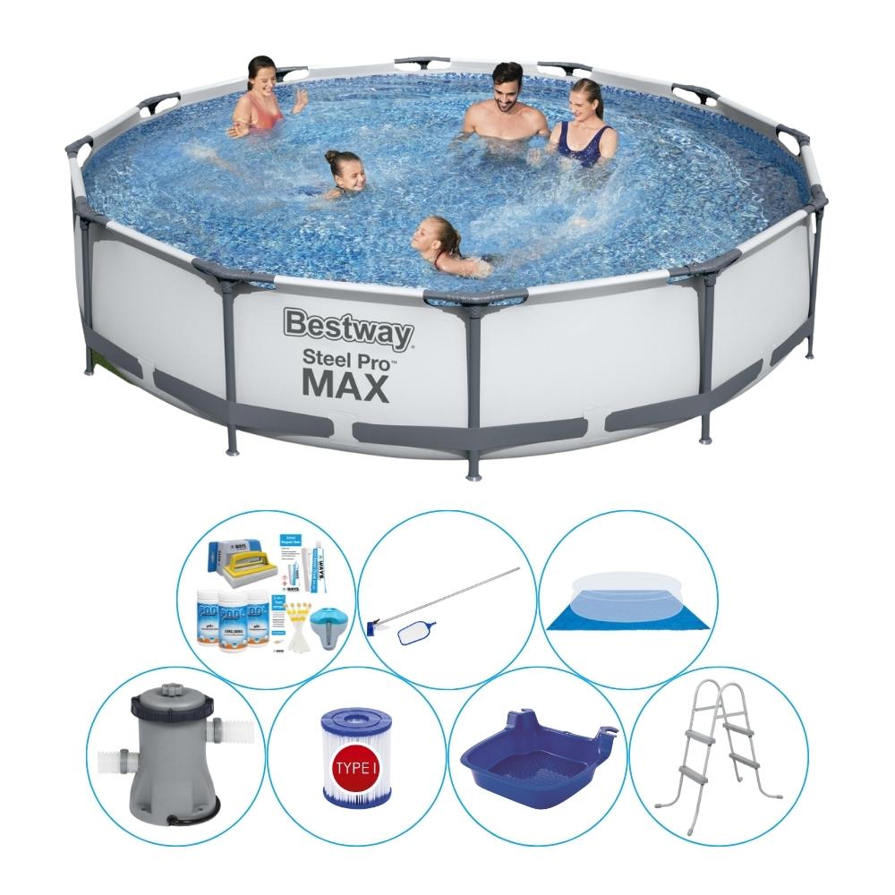 Basen Super Deal - Bestway Steel Pro MAX 366x76 cm - okrągły