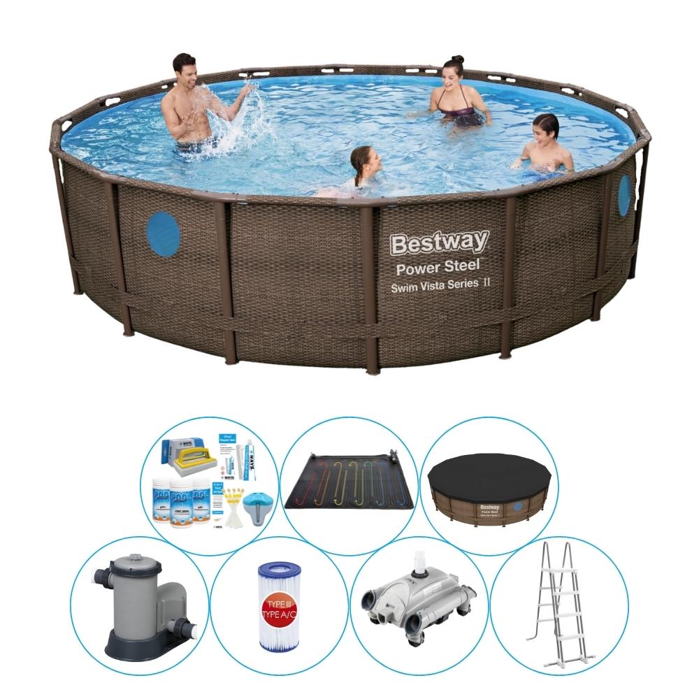 Oferta basenowa - Bestway Power Steel Swim Vista Rund 488x122 cm