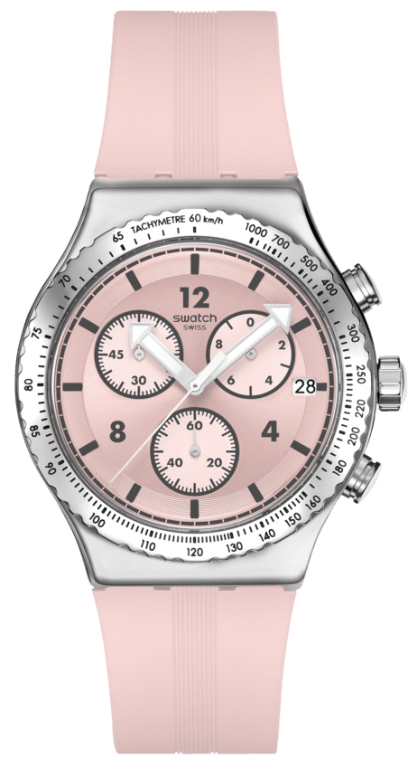 Zegarek Swatch YVS532 Poppingly Pink 43mm