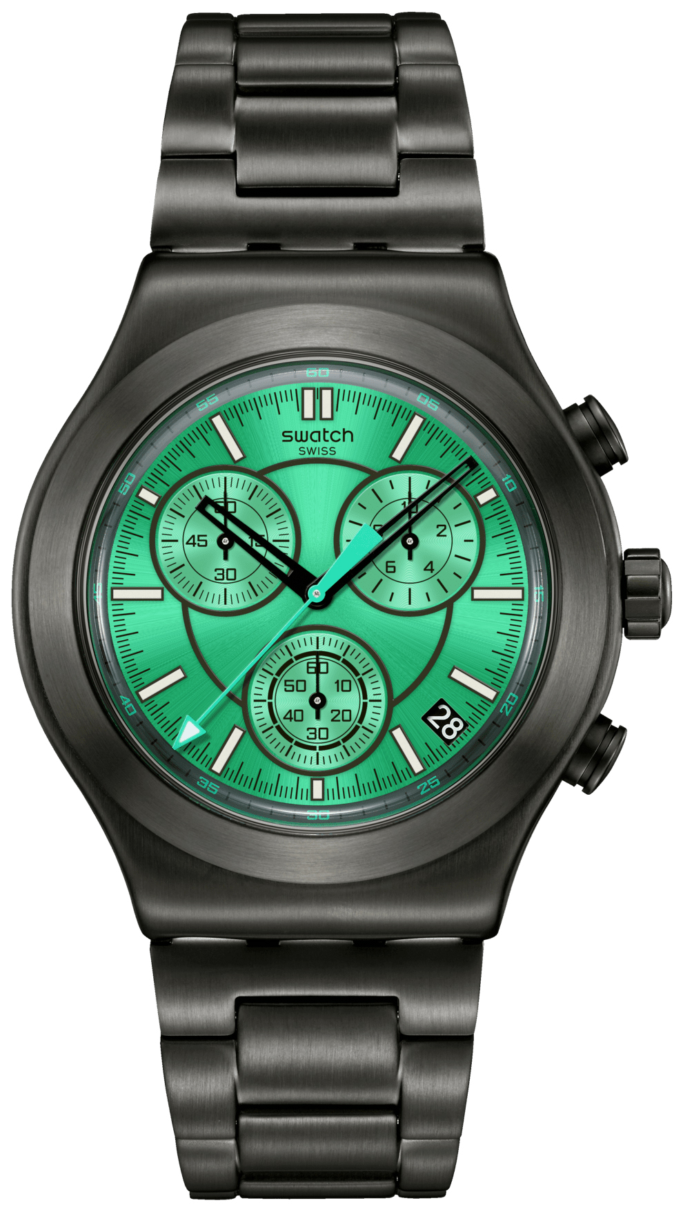 Zegarek Swatch YVM407G Obsessively Obsidian 43mm