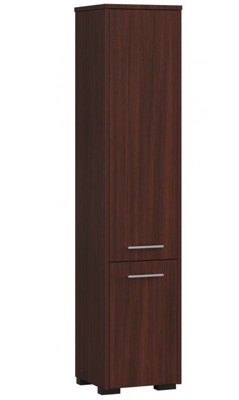 3xEliving KORALIA D2 szafka wysoka, szafka łazienkowa wenge 140x30x30