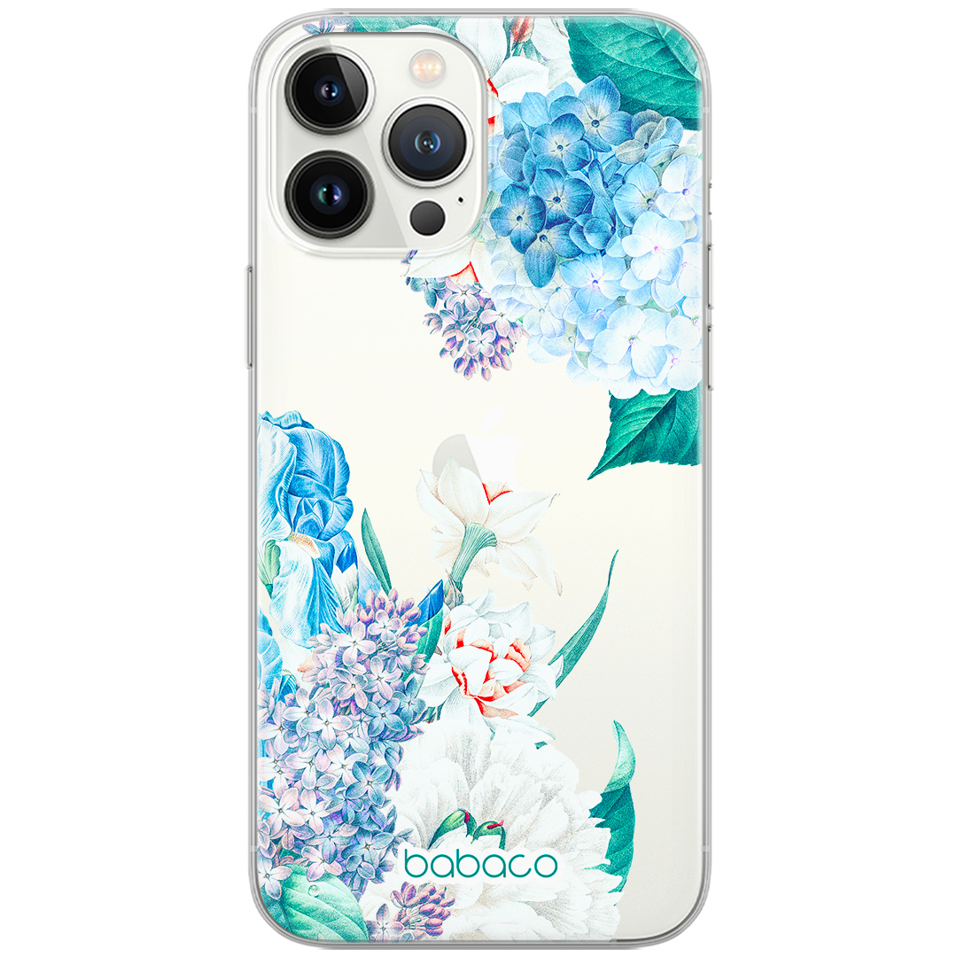 Etui do Apple IPHONE 6/6S Kwiaty 027 Babaco Nadruk częściowy Przeźroczysty