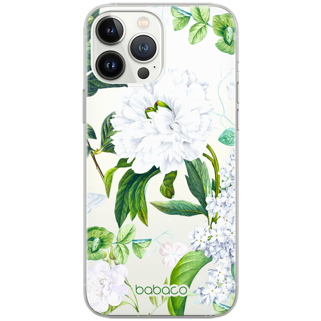 Etui do Apple IPHONE 6/6S Kwiaty 031 Babaco Nadruk częściowy Przeźroczysty