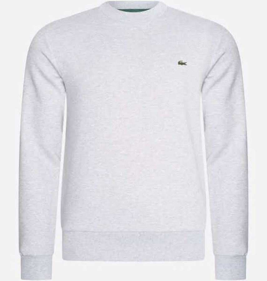 Sweter męski bez kaptura Lacoste jasnoszary - S